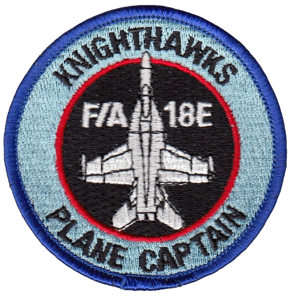 VFA-136 KNIGHTHAWKS F/A-18E PLANE CAPTAIN SHOULDER PATCH - PatchQuest