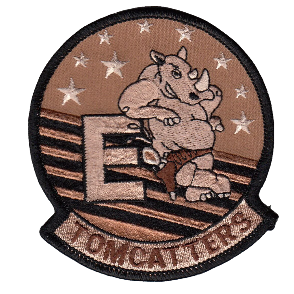 VFA-31 TOMCATTERS DESERT RHINO E SHOULDER PATCH - PatchQuest