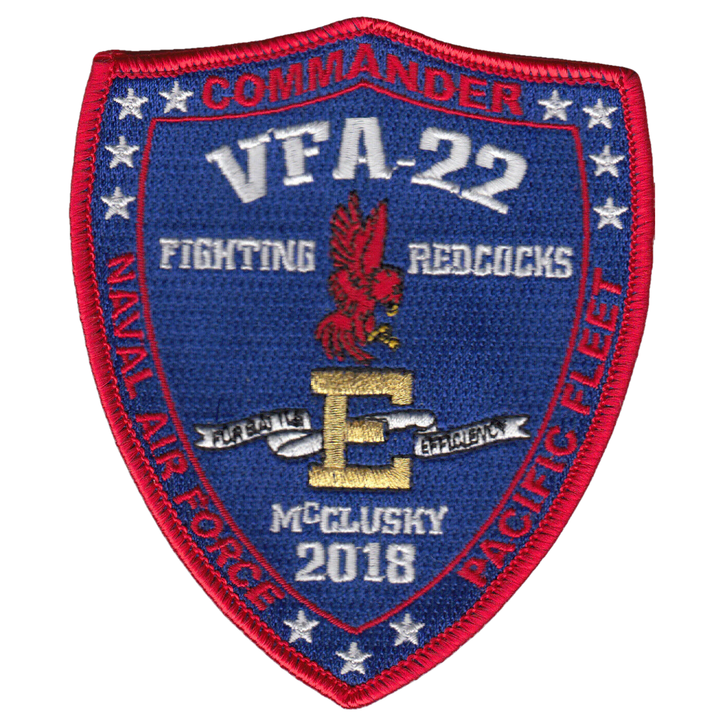 VFA-22 FIGHTING REDCOCKS BATTLE E 2018 PATCH [Item 022004] - PatchQuest