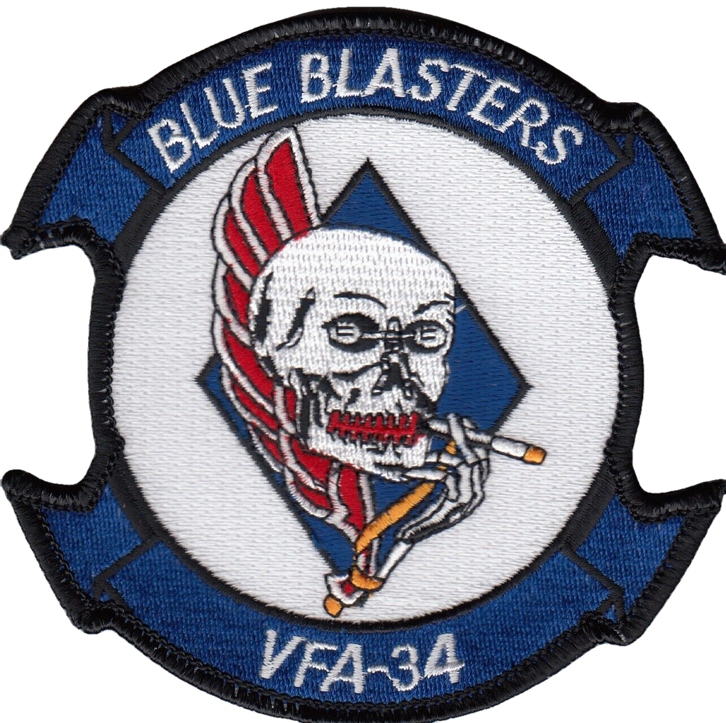VFA-34 BLUE BLASTERS COMMAND CHEST PATCH - PatchQuest