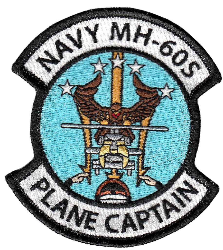 HSC-9 TRIDENTS NAVY MH-60S PLANE CAPTAIN PATCH - PatchQuest