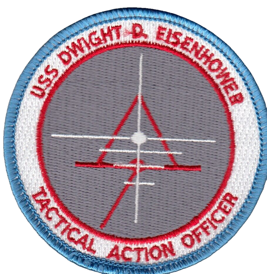 USS DWIGHT D. EISENHOWER TACTICAL ACTION OFFICER SHOULDER PATCH - PatchQuest