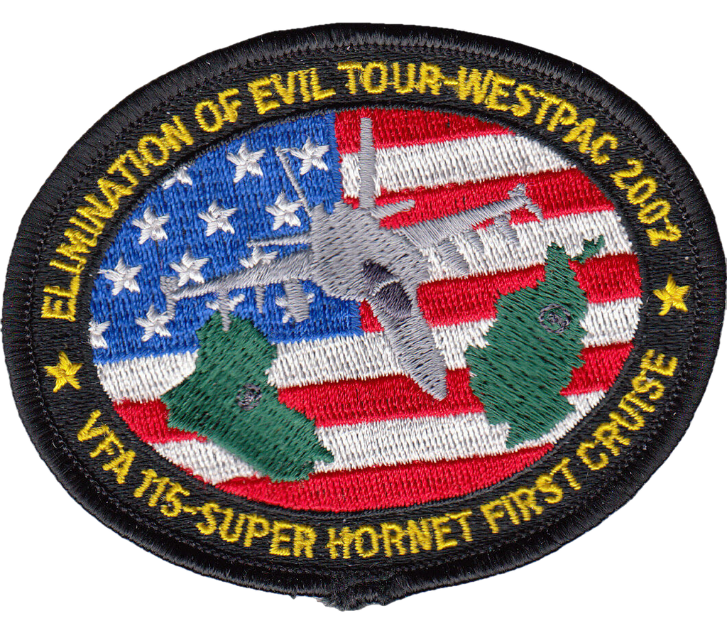 VFA-115 SUPER HORNET FIRST CRUISE OVAL SHOULDER PATCH - PatchQuest