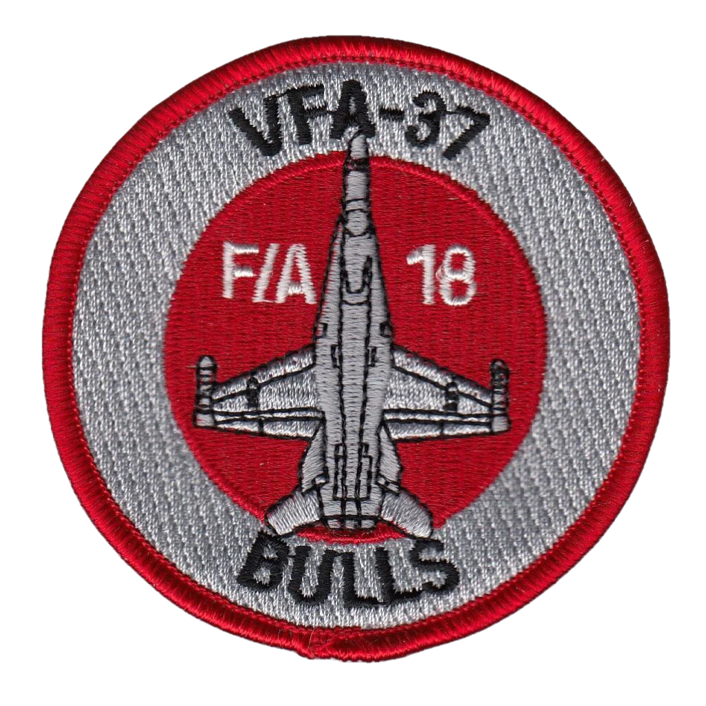 VFA-37 RAGIN' BULLS F/A-18 SHOULDER PATCH - PatchQuest