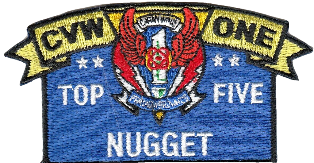 CARRIER AIR WING ONE TOP FIVE NUGGET PATCH - PatchQuest