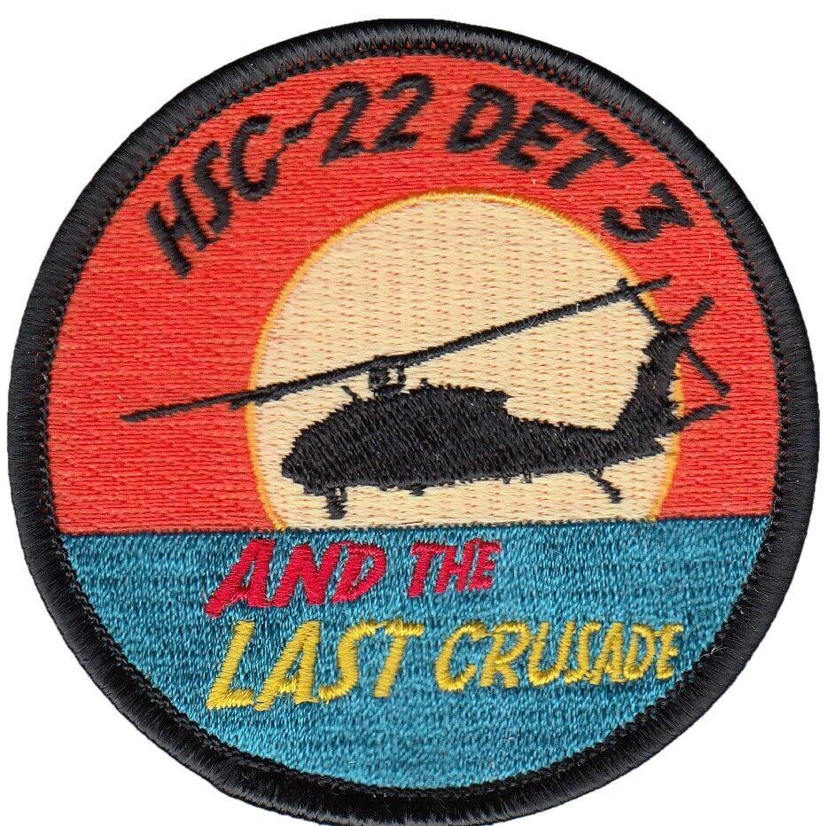HSC-22 DET 3 AND THE LAST CRUSADE SHOULDER PATCH - PatchQuest