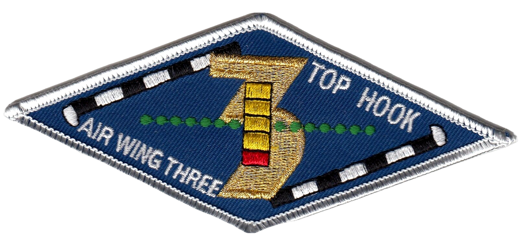CARRIER AIR WING THREE TOP HOOK PATCH - PatchQuest