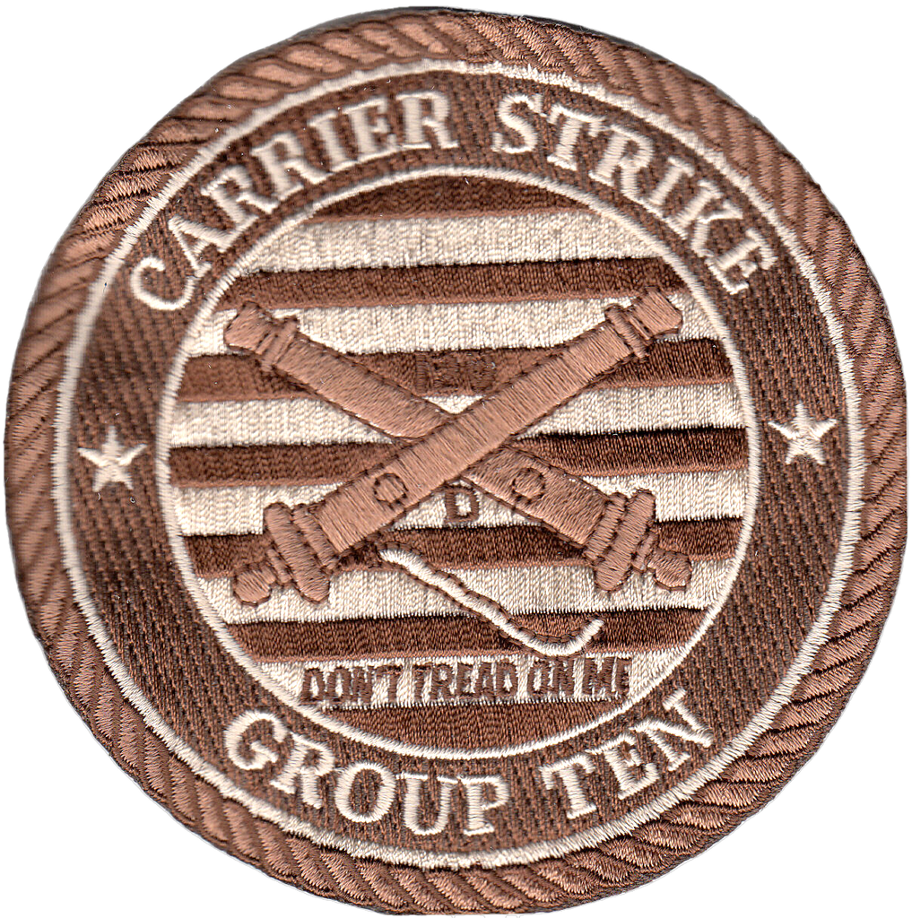 CARRIER STRIKE GROUP TEN DESERT DON'T TREAD ON ME CHEST PATCH - PatchQuest