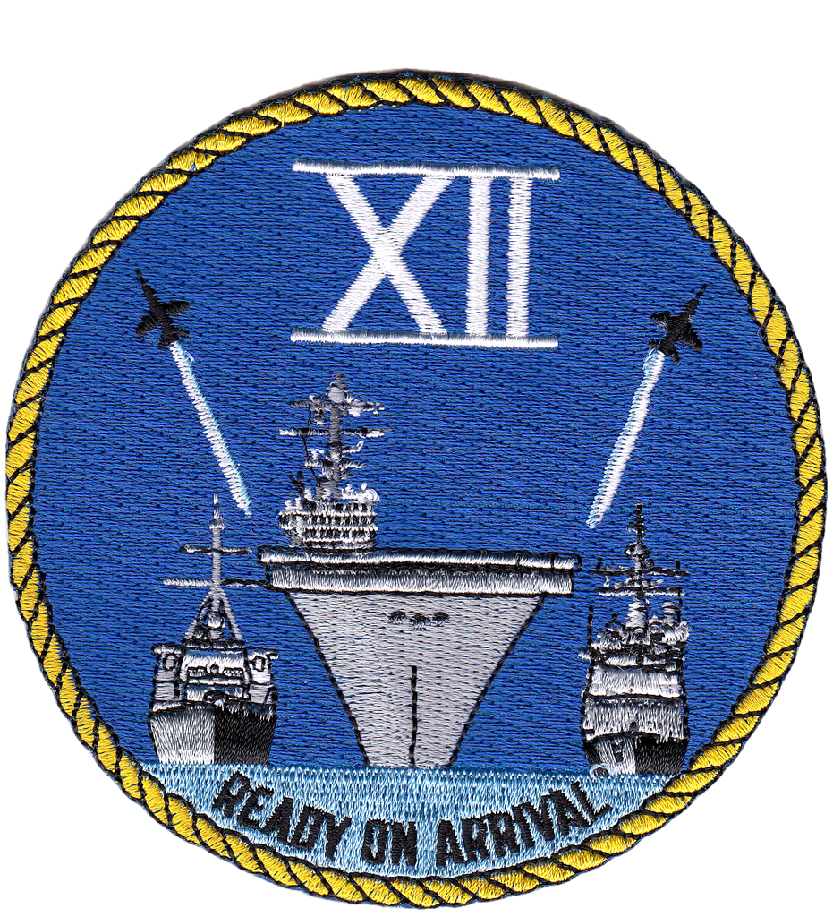 CARRIER STRIKE GROUP 12 READY ON ARRIVAL CHEST PATCH - PatchQuest