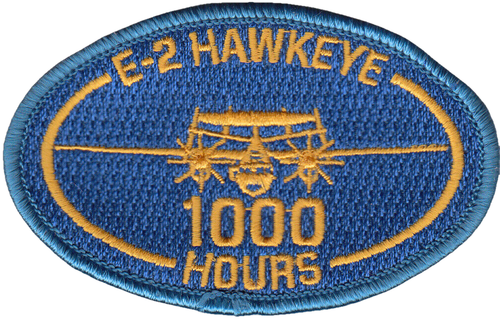 VAW-120 1000 HRS E-2 HAWKEYE OVAL PATCH [Item 120000] - PatchQuest