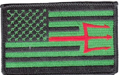 HSC-9 USA FLAG TRIDENT SHOULDER PATCH - PatchQuest