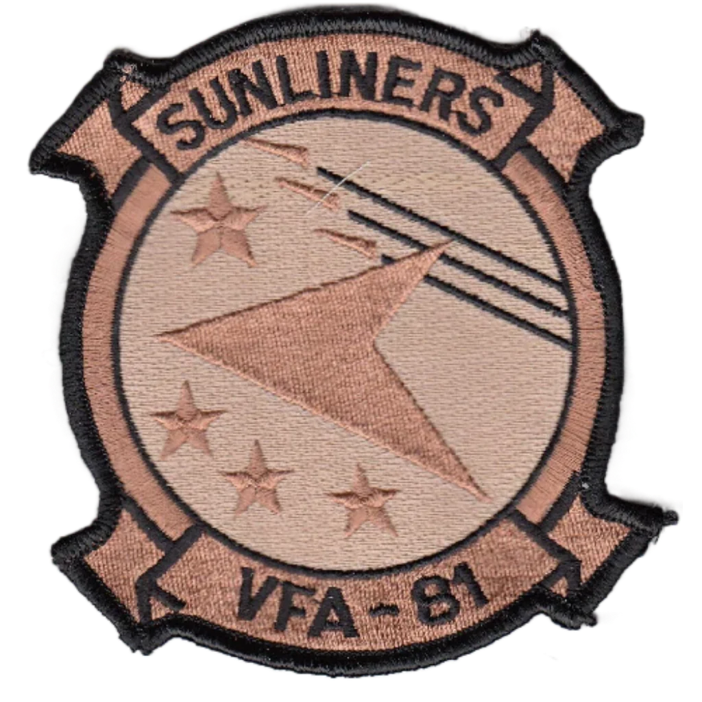 VFA-81 SUNLINERS DESERT COMMAND CHEST PATCH - PatchQuest