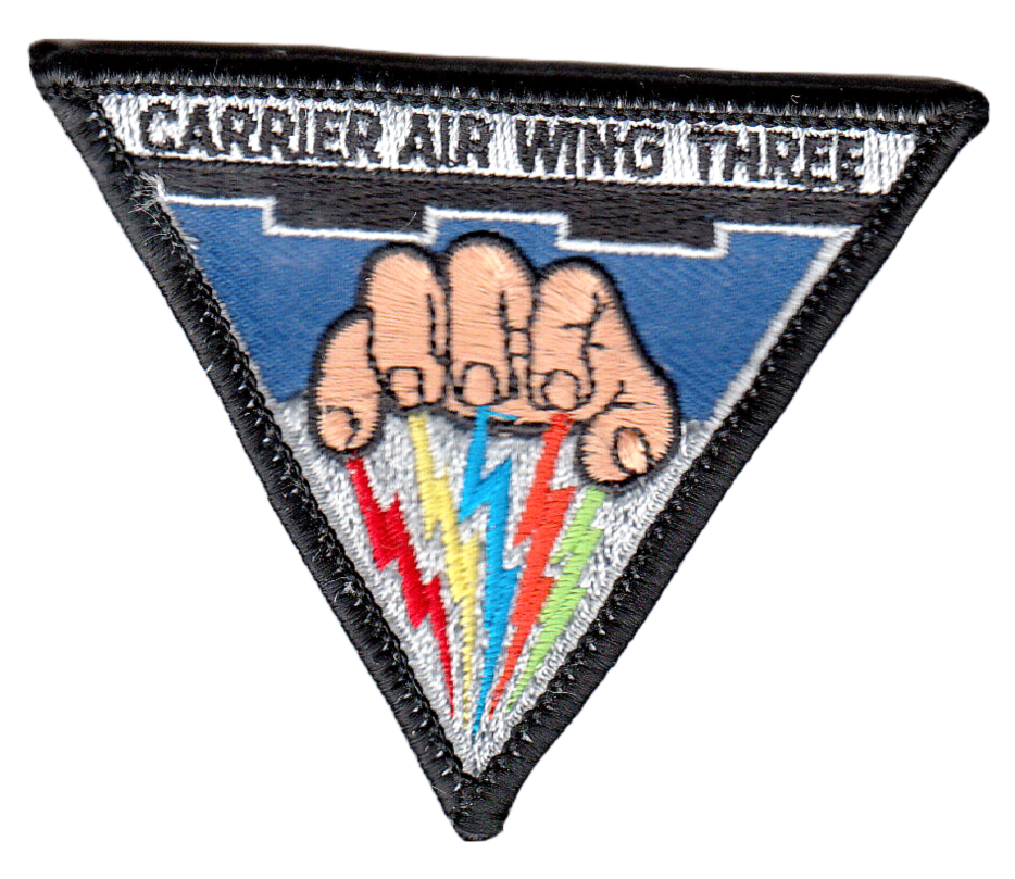 CARRIER AIR WING THREE COMMAND SMALL CHEST PATCH - PatchQuest