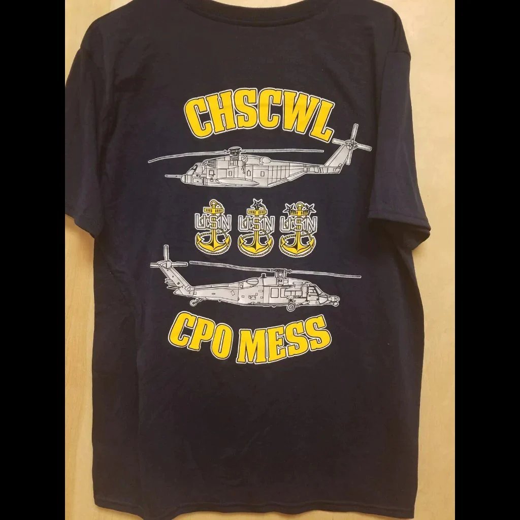 HELICOPTER SEA COMBAT WING CPO MESS GILDAN PERFORMANCE T-SHIRT - PatchQuest