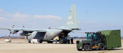  MISAWA, Japan (March 16, 2016) Sailors attached to Naval Air Facility Misawa load equipment into a C-130 cargo plane attached to U.S. Navy Fleet Logistics Support Squadron (VR) 64.