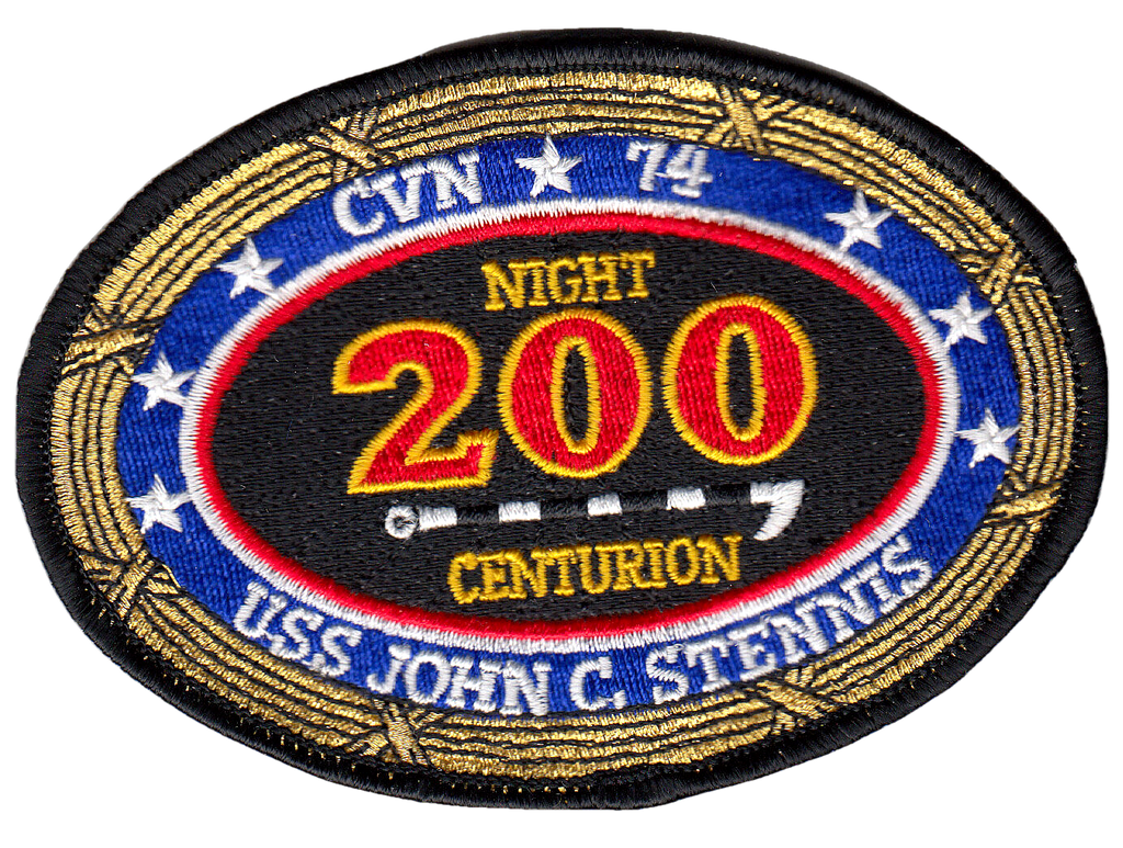 CARRIER AIR WING 9 / USS JOHN C. STENNIS 200 NIGHT CENTURION PATCH - PatchQuest