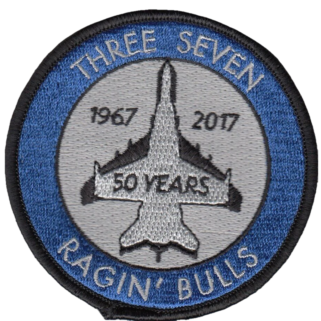 VFA-37 RAGIN' BULLS 50 YEARS 1967-2017 SHOULDER PATCH - PatchQuest