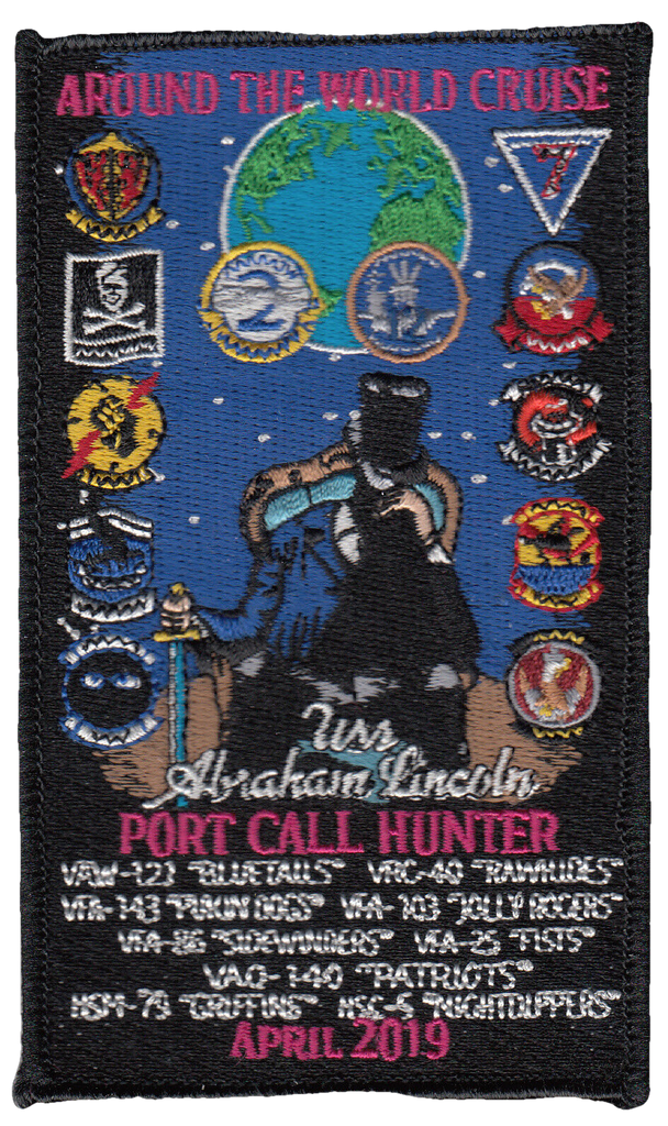 VAW-121 BLUETAILS AROUND THE WORLD APRIL 2019 CRUISE PATCH  [Item 121002] - PatchQuest
