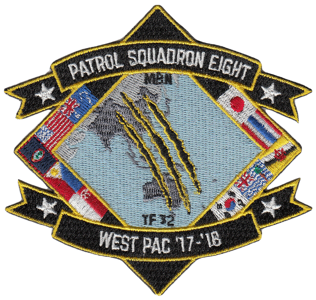 PATROL SQUADRON EIGHT WEST PAC '17-'18 PATCH - PatchQuest