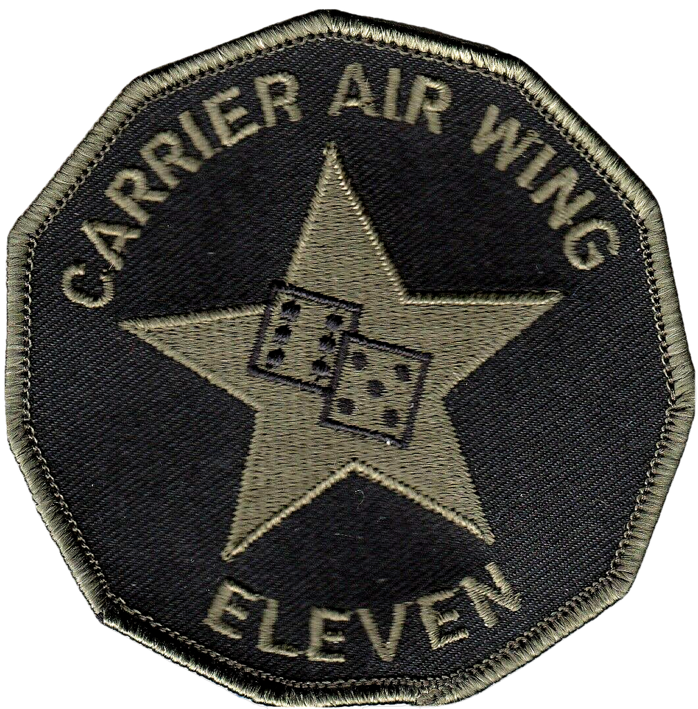 CARRIER AIR WING 11 OD GREEN PATCH - PatchQuest