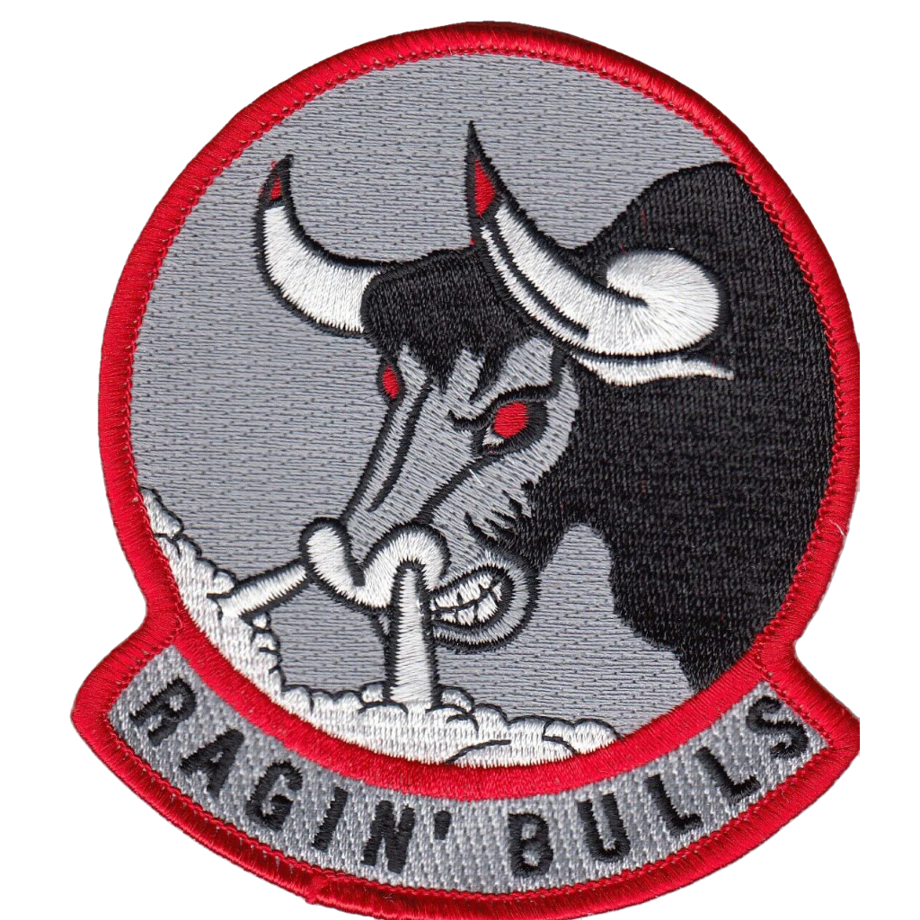 VFA-37 RAGIN' BULLS RED COMMAND CHEST PATCH - PatchQuest