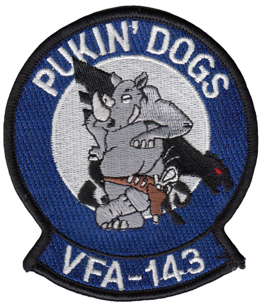 VFA-143 PUKIN' DOGS RHINO SHOULDER PATCH - PatchQuest