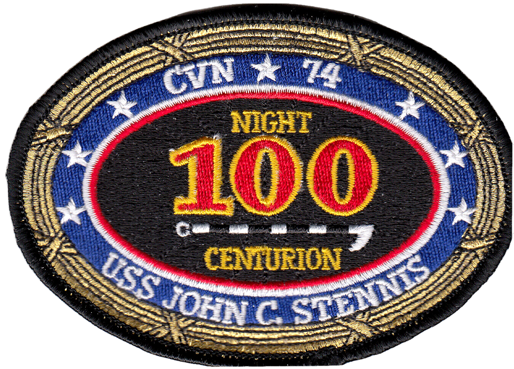 CARRIER AIR WING 9 / USS JOHN C. STENNIS 100 NIGHT CENTURION PATCH - PatchQuest