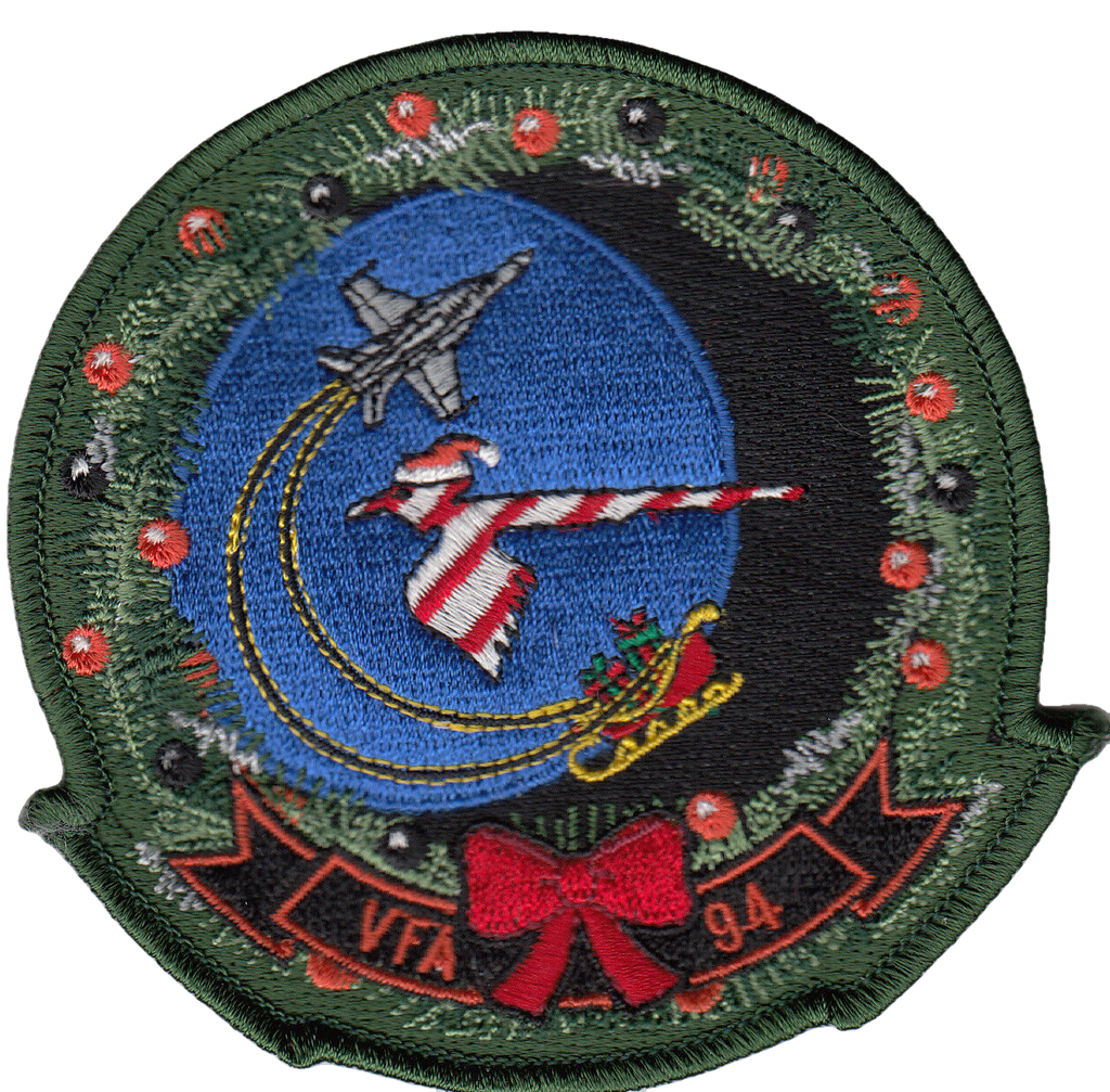 VFA-94 MIGHTY SHRIKES CHRISTMAS CHEST PATCH - PatchQuest