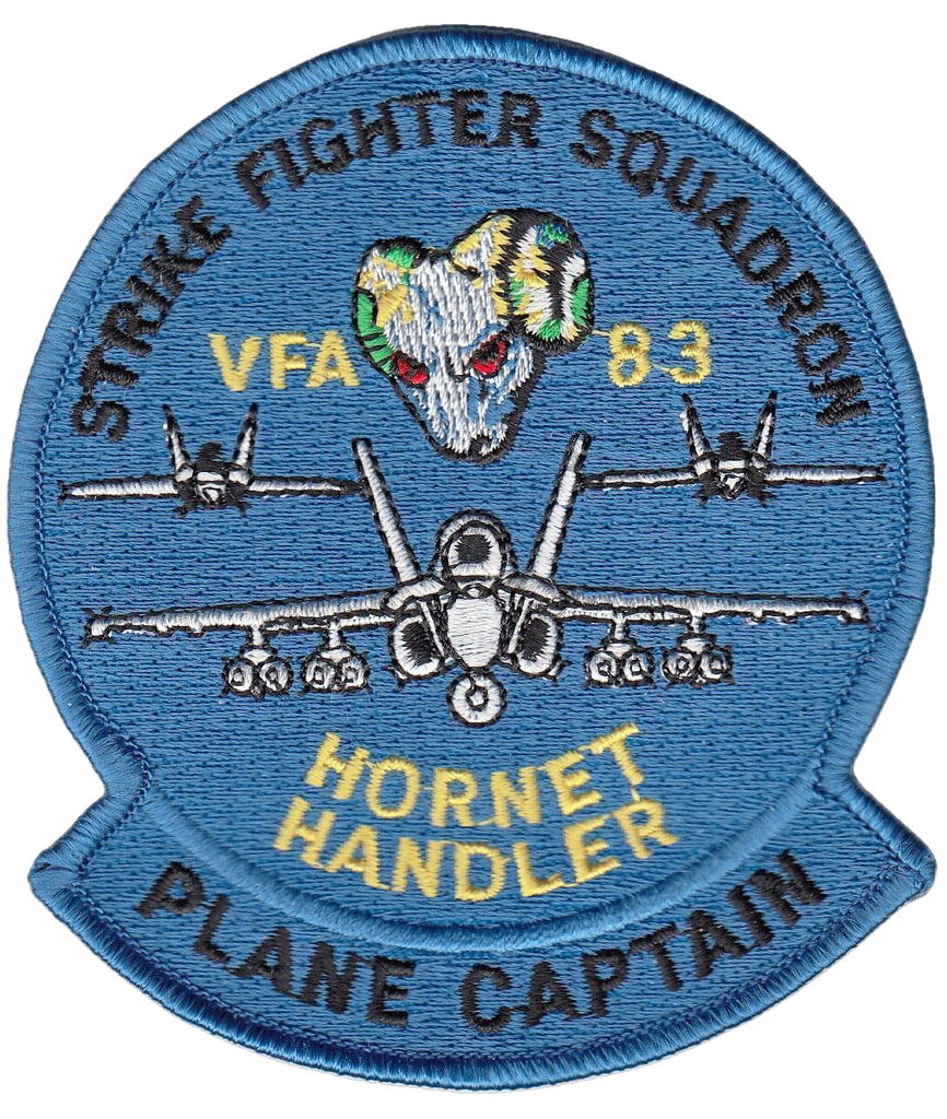 VFA-83 RAMPAGERS HORNET HANDLER PLANE CAPTAIN PATCH - PatchQuest