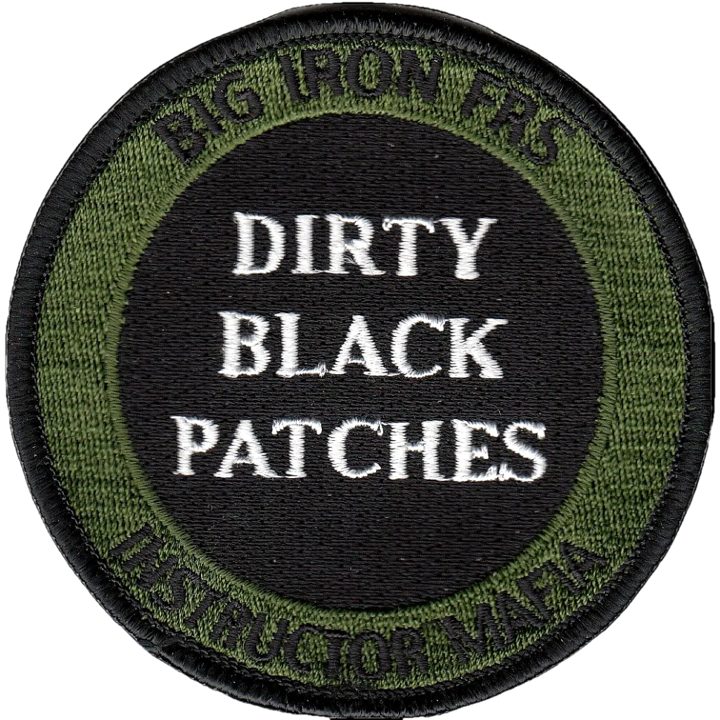 Black and green patch