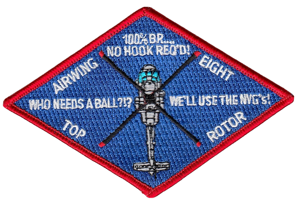 CARRIER AIR WING EIGHT TOP ROTOR SHOULDER PATCH - PatchQuest