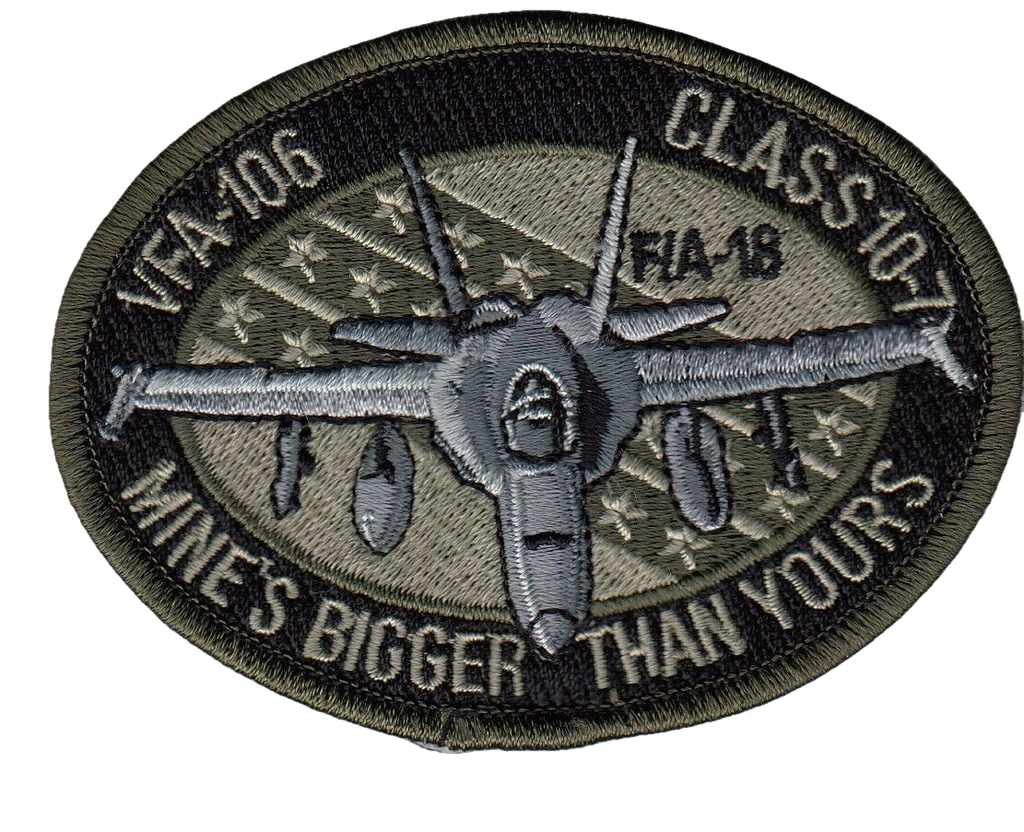 VFA-106 GLADIATORS OD GREEN MINE'S BIGGER THEN YOURS CLASS 10-7 PATCH - PatchQuest