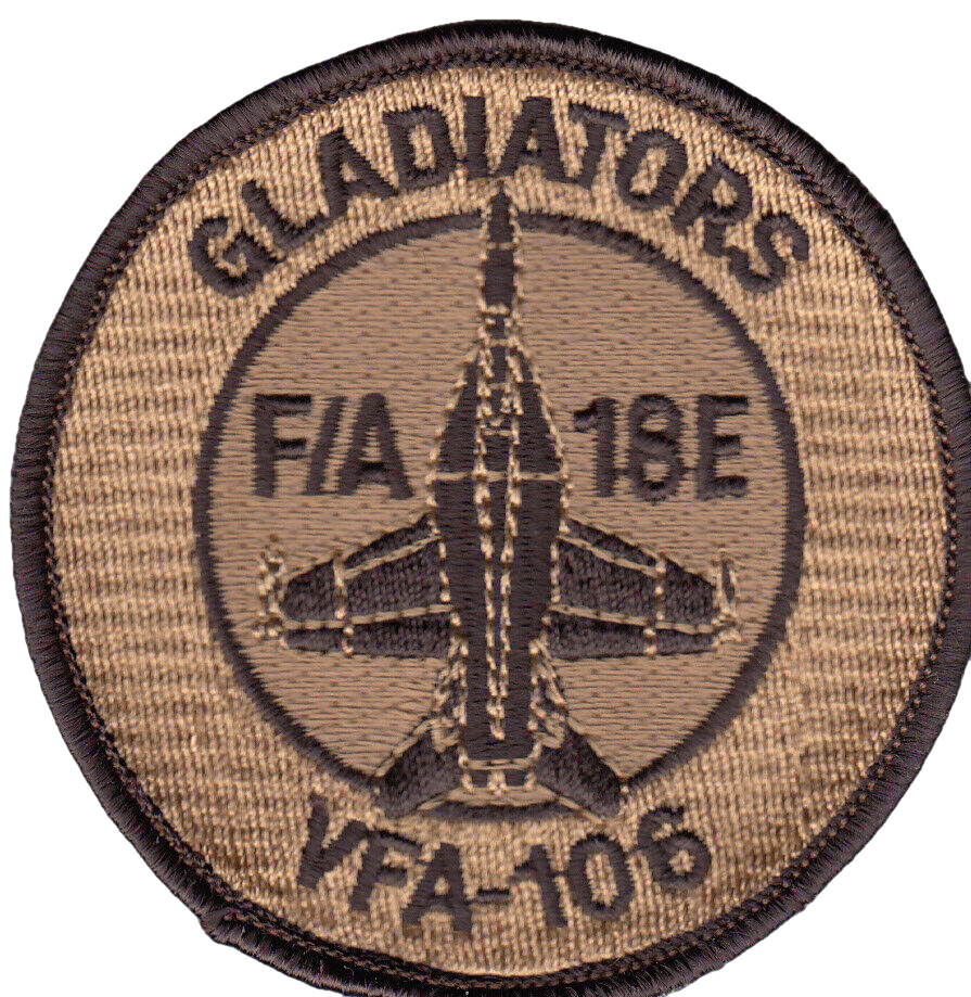 VFA-106 GLADIATORS DESERT F/A-18E SHOULDER PATCH - PatchQuest