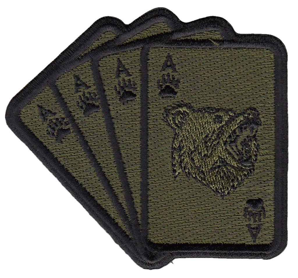 VAW-124 BEAR ACE OD GREEN CARD SHOULDER PATCH [Item 124007] - PatchQuest