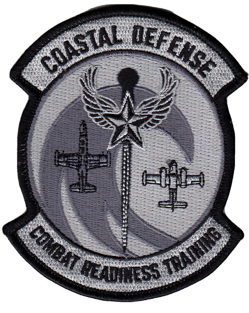 COASTAL DEFENSE COMBAT READINESS TRAINING STEEL GRAY CHEST PATCH - PatchQuest