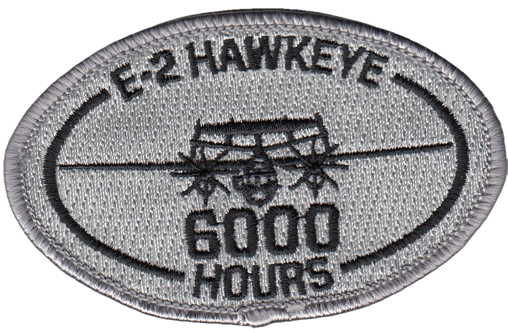 VAW-120 E-2 HAWKEYE 6000 HOURS OVAL PATCH [Item 120007] - PatchQuest