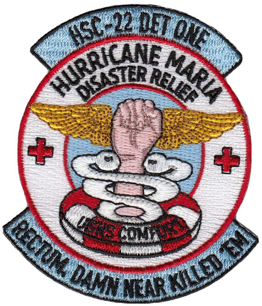 HSC-22 DET ONE HURRICANE MARIA DISASTER RELIEF PATCH - PatchQuest