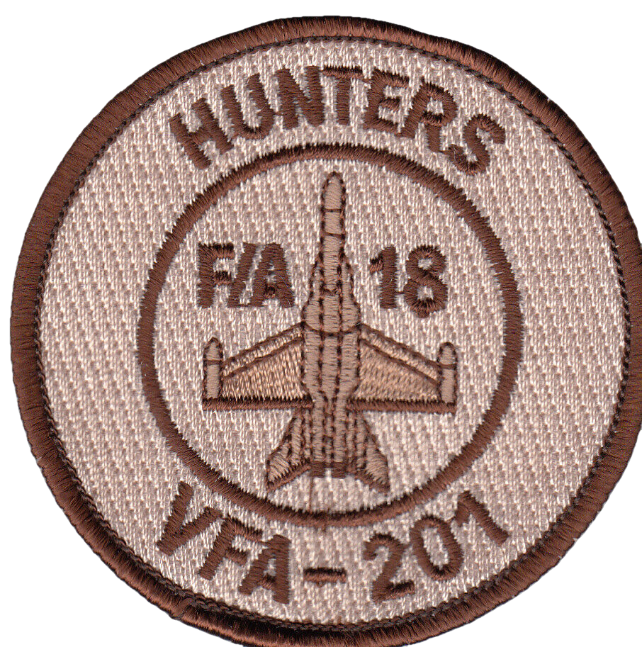 VFA-201 HUNTERS F/A-18 DESERT SHOULDER PATCH - PatchQuest