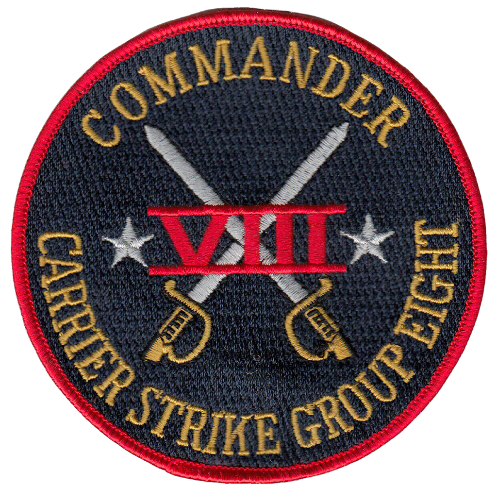 COMMANDER CARRIER STRIKE GROUP EIGHT CHEST PATCH - PatchQuest