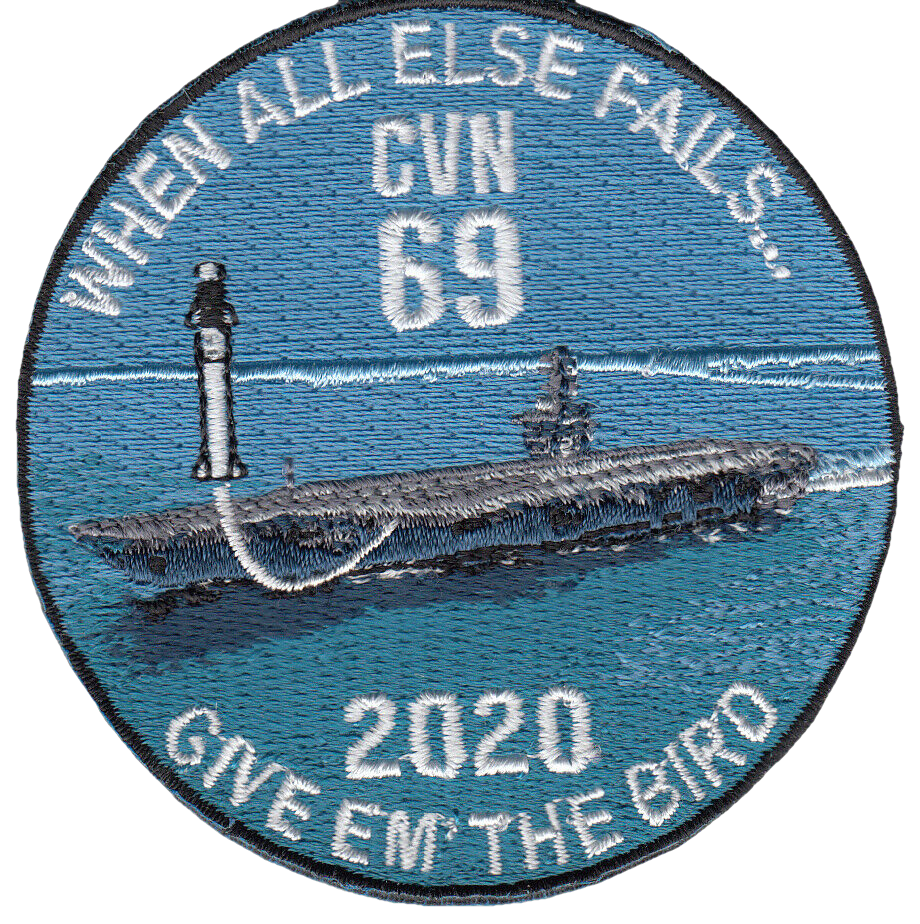 USS DWIGHT D. EISENHOWER CVN-69 / 2020 GIVE EM THE BIRD PATCH - PatchQuest