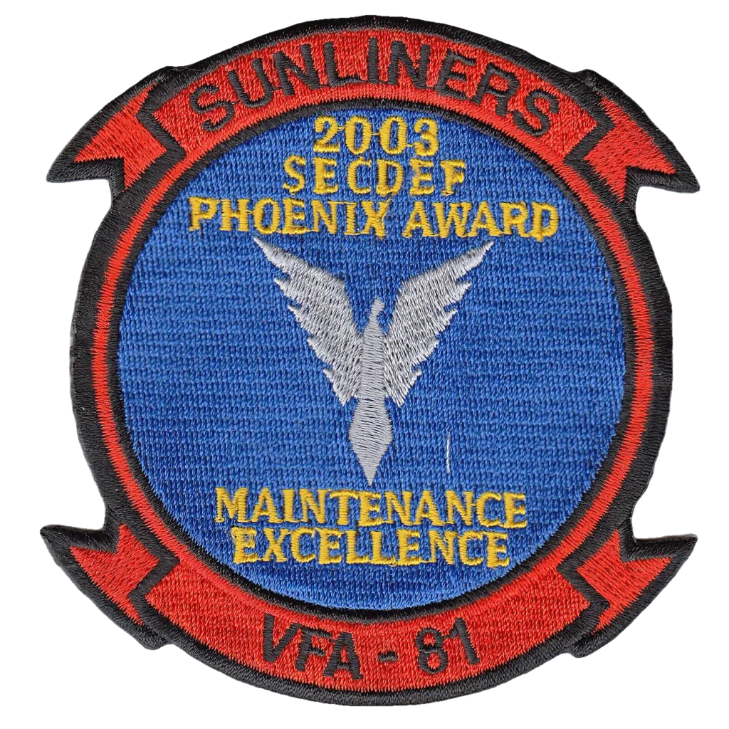VFA-81 SUNLINERS 2003 SECDEF PHOENIX AWARD PATCH - PatchQuest