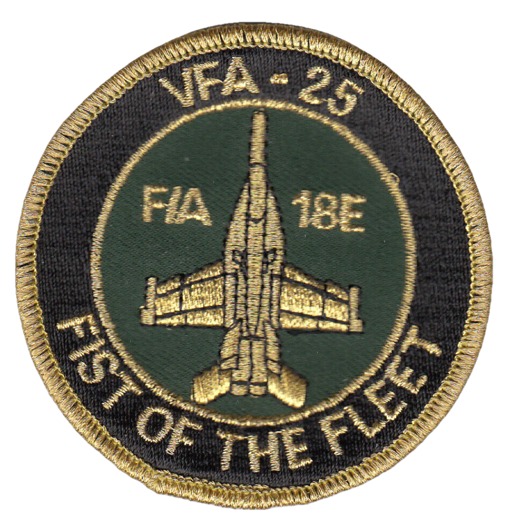 VFA-25 FIST OF THE FLEET F/A-18E SHOULDER PATCH [Item 025000] - PatchQuest