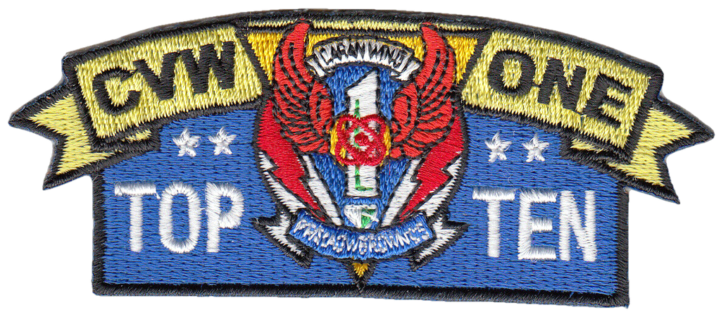 CARRIER AIR WING ONE TOP TEN PATCH - PatchQuest