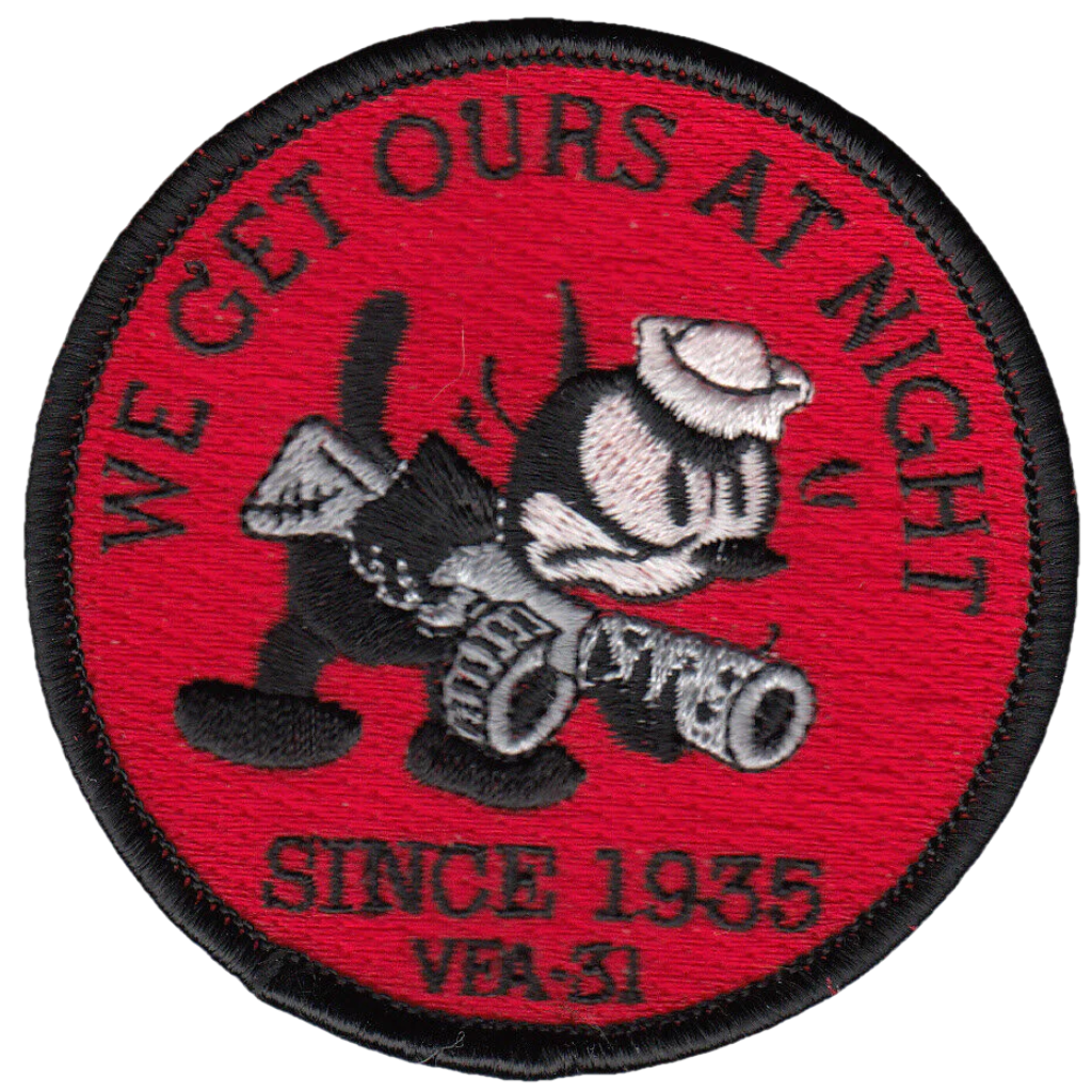 VFA-31 TOMCATTERS WE GET OURS AT NIGHT SHOULDER PATCH - PatchQuest