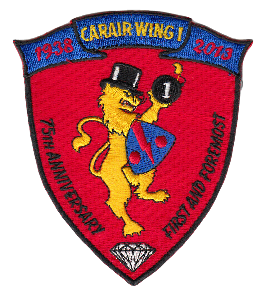 CARRIER AIR WING ONE 75th ANNIVERSARY PATCH - PatchQuest