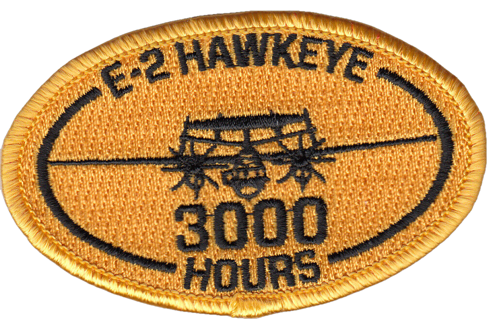 VAW-120 E-2 HAWKEYE 3000 HOURS OVAL PATCH [Item 120004] - PatchQuest