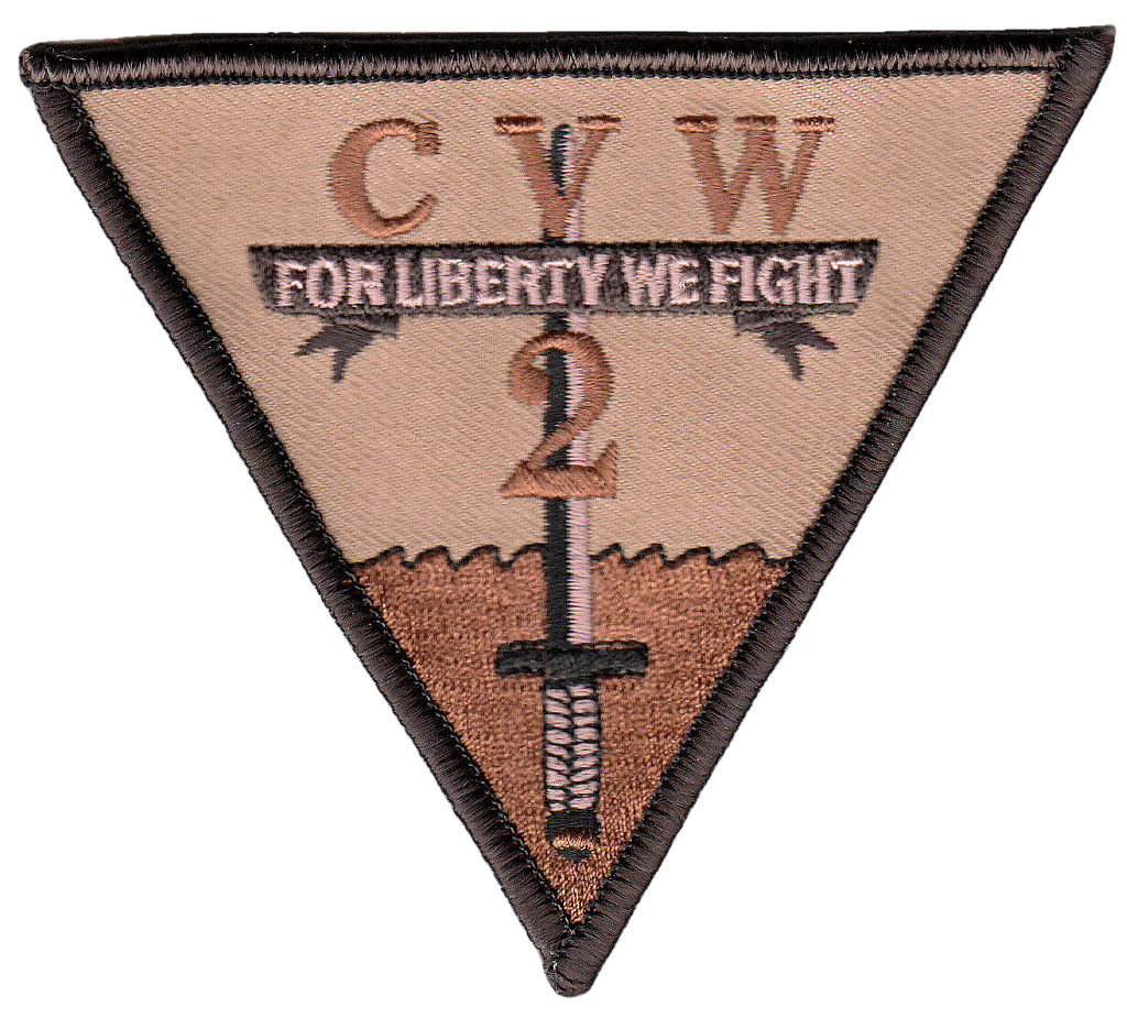 CARRIER AIR WING 2 DESERT COMMAND CHEST PATCH - PatchQuest