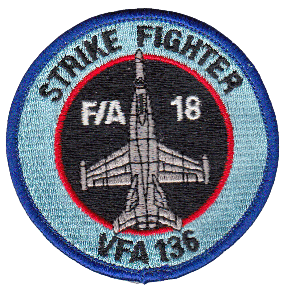 VFA-136 KNIGHTHAWKS STRIKE FIGHTER SHOULDER PATCH - PatchQuest