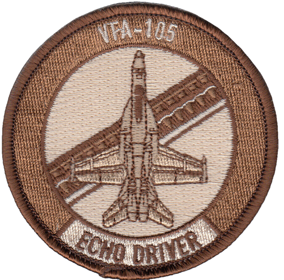 VFA-105 GUNSLINGERS DESERT ECHO DRIVER SHOULDER  PATCH - PatchQuest