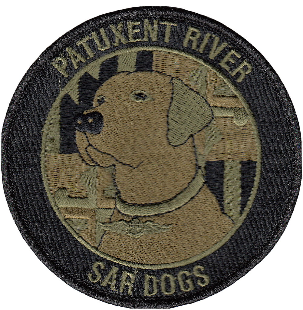 PATUXENT SAR DOGS OD GREEN COMMAND CHEST PATCH - PatchQuest